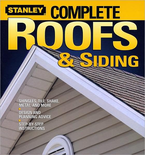 *From asphalt shingles to vinyl siding, 192 photo-packed pages give homeowners the knowledge they need to install, repair, and maintain their home's roofing and siding.   *Pre-start checklists and Stanley Pro Tips help ensure success. "What If" information focuses on challenging or unusual situations.   *Covers popular roofing and siding materials and how to select, install, and maintain them.   *Step-by-step instructions walk readers through each project in detail, so they have all the information they need at every stage.
